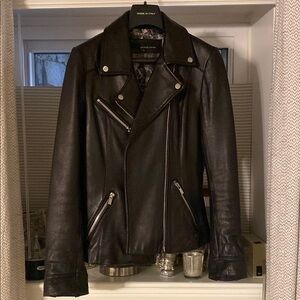 AllSaints Black Leather Jacket